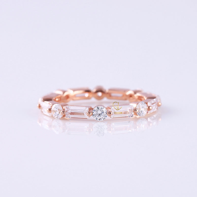Alternative Stone Lab Grown Stackable Band