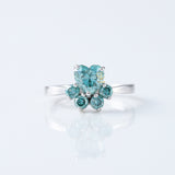 Animal Inspired Cat Dog Paw Moissanite Ring