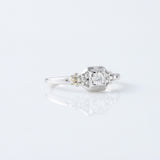 Antique Filigree Vintage Art Deco Engagement Ring 
