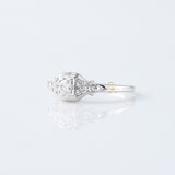 Antique Filigree Vintage Art Deco Engagement Ring