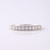 Antique Lab Diamond Vintage Wedding Band