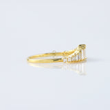 Art Deco Baguette Cut Tiara Wedding Band