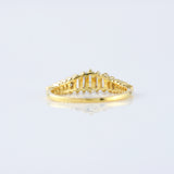 Art Deco Baguette Cut Tiara Wedding Band