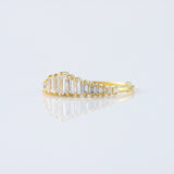 Art Deco Baguette Cut Tiara Wedding Band