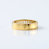 Baguette Cut Lab Grown Diamond Half Eternity Band