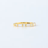 Baguette & Round Cut Lab Grown Diamond Seven Stone Band