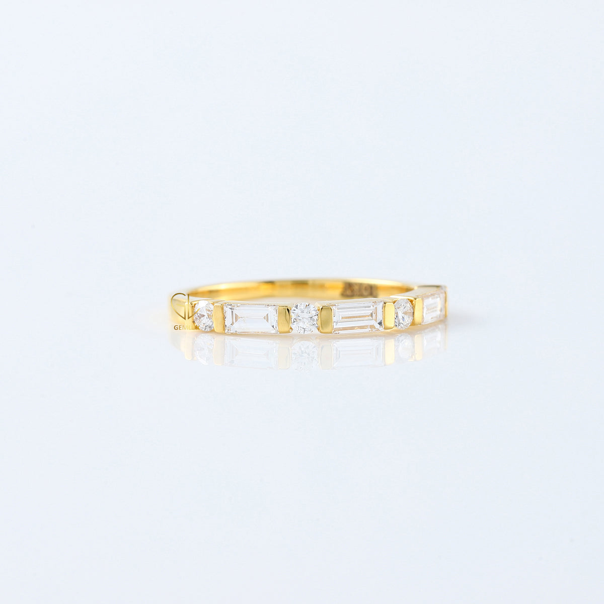 Baguette & Round Cut Lab Grown Diamond Seven Stone Band