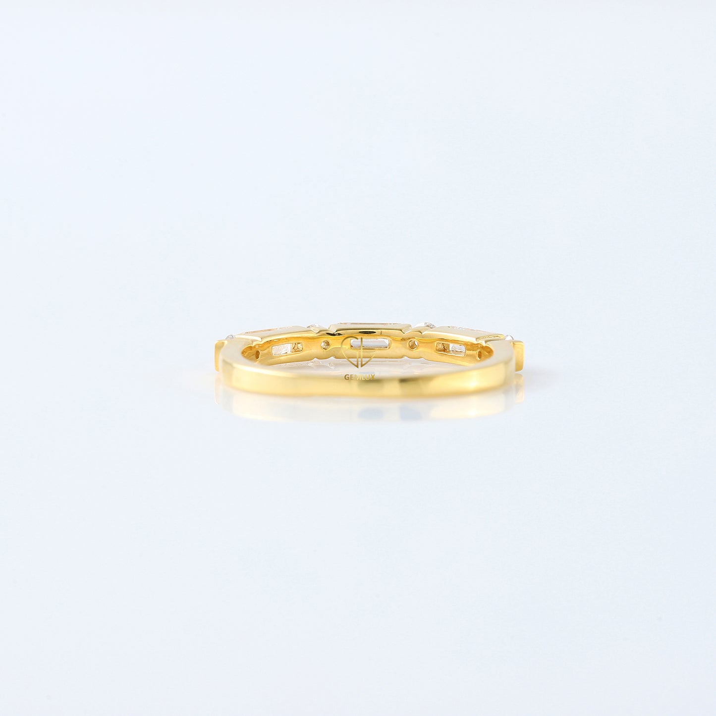 Baguette & Round Cut Lab Grown Diamond Seven Stone Band