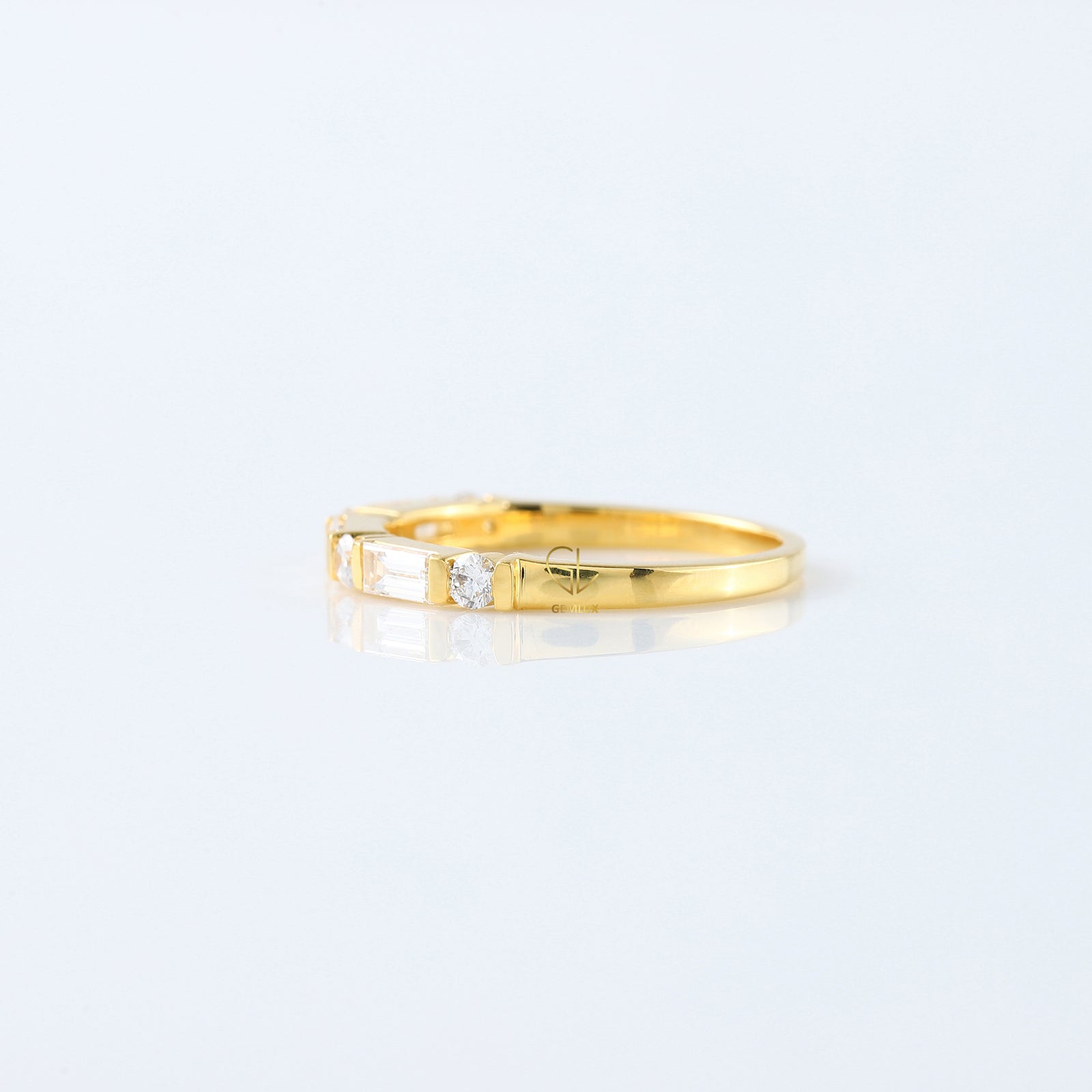 Baguette & Round Cut Lab Grown Diamond Seven Stone Band