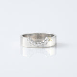 Bezel Set Chevron Engagement Ring