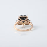 Black Heart Diamond Engagement Ring