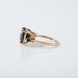 Black Heart Diamond Engagement Ring