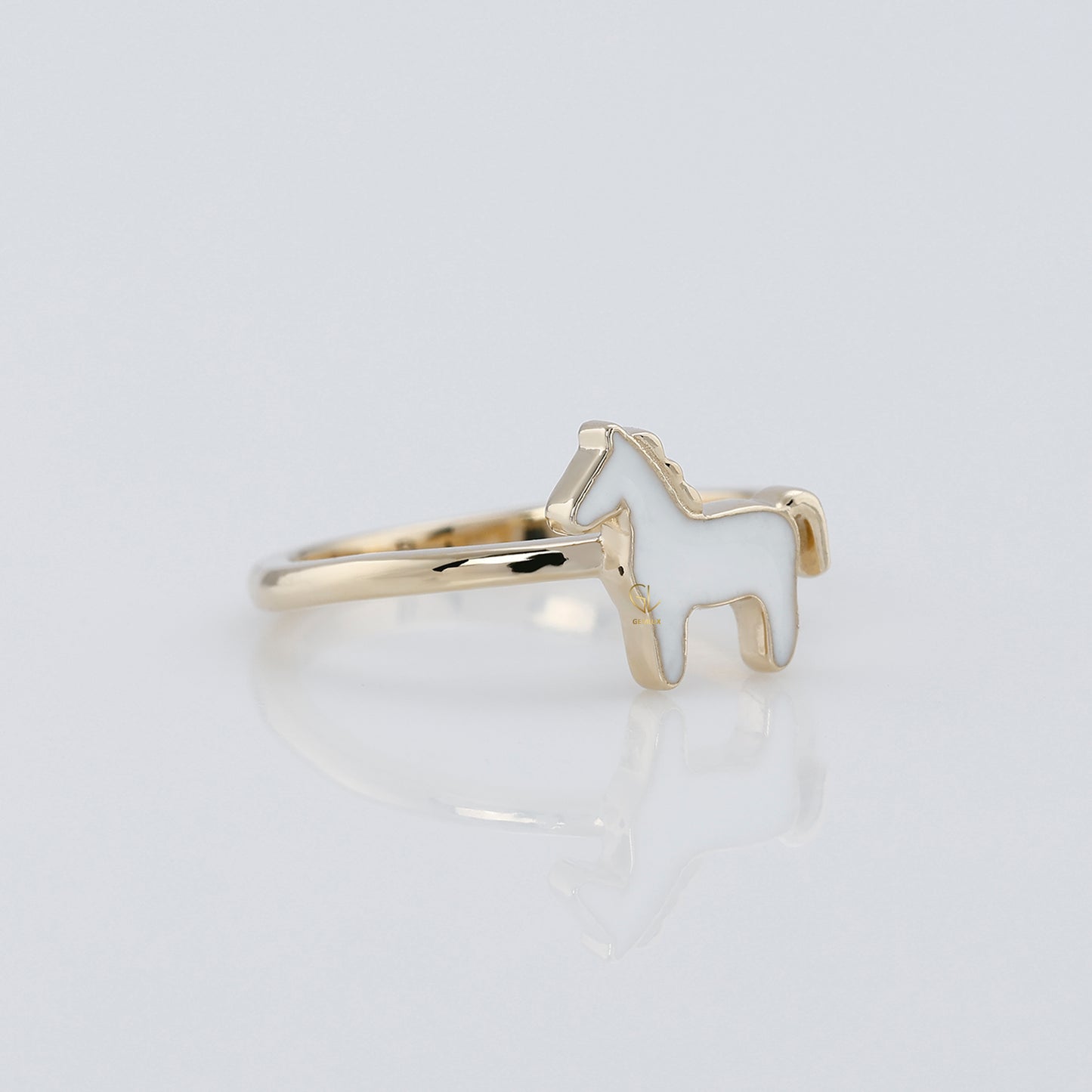 Black & White Enamel Animal Lover Gift Ring
