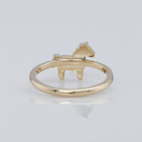 Black & White Enamel Animal Lover Gift Ring
