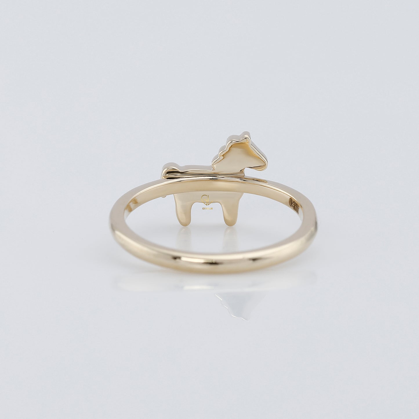 Black & White Enamel Animal Lover Gift Ring