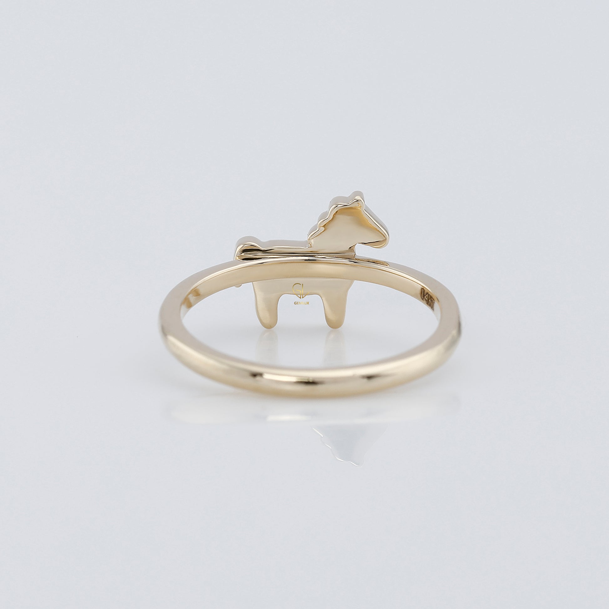 Black & White Enamel Animal Lover Gift Ring