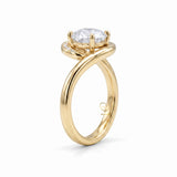 Brilliant Round Hearts & Arrows Lab Grown Diamond Bypass Engagement Ring