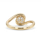 Brilliant Round Hearts & Arrows Lab Grown Diamond Bypass Engagement Ring