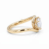 Brilliant Round Hearts & Arrows Lab Grown Diamond Bypass Engagement Ring