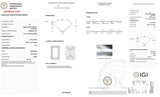 Certified Fancy Vivid Blue Emerald Cut Lab Grown Diamond