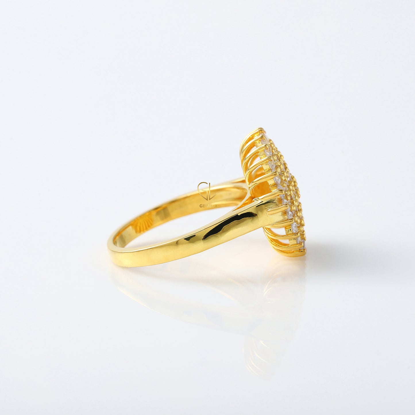 Cluster Lab Grown Diamond Solitaire Engagement Ring