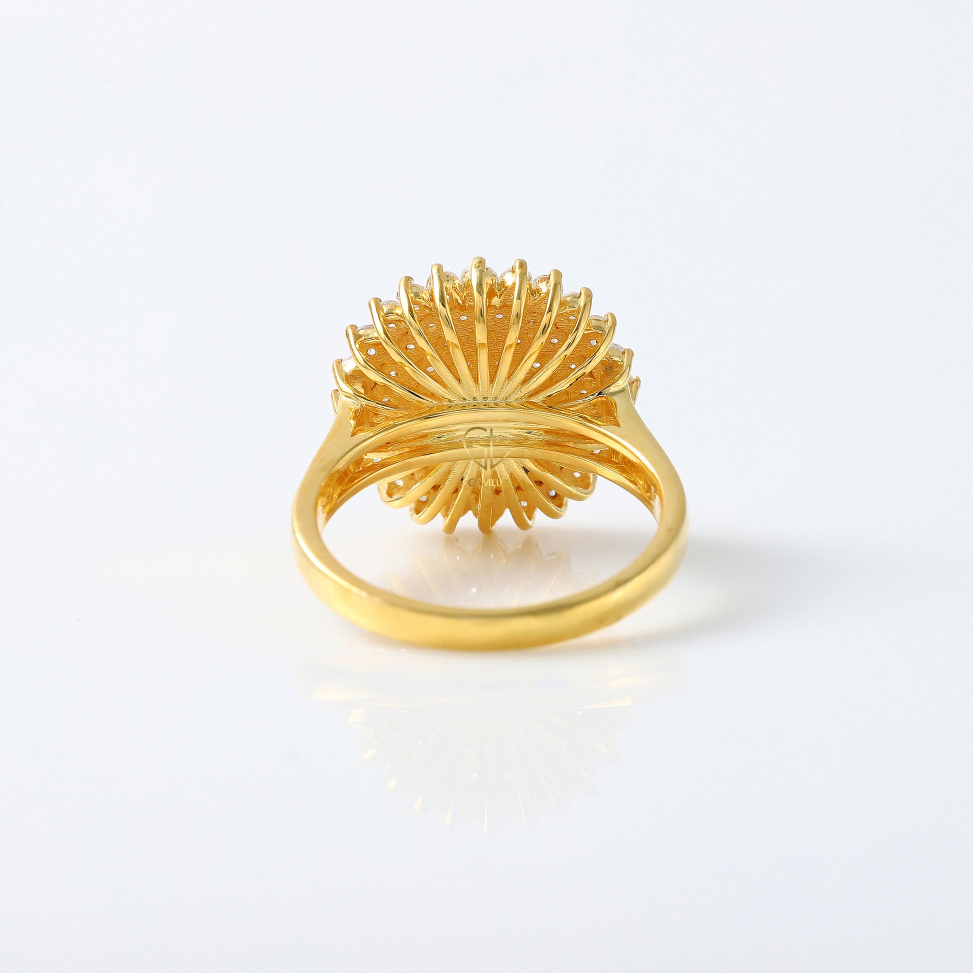 Cluster Lab Grown Diamond Solitaire Engagement Ring