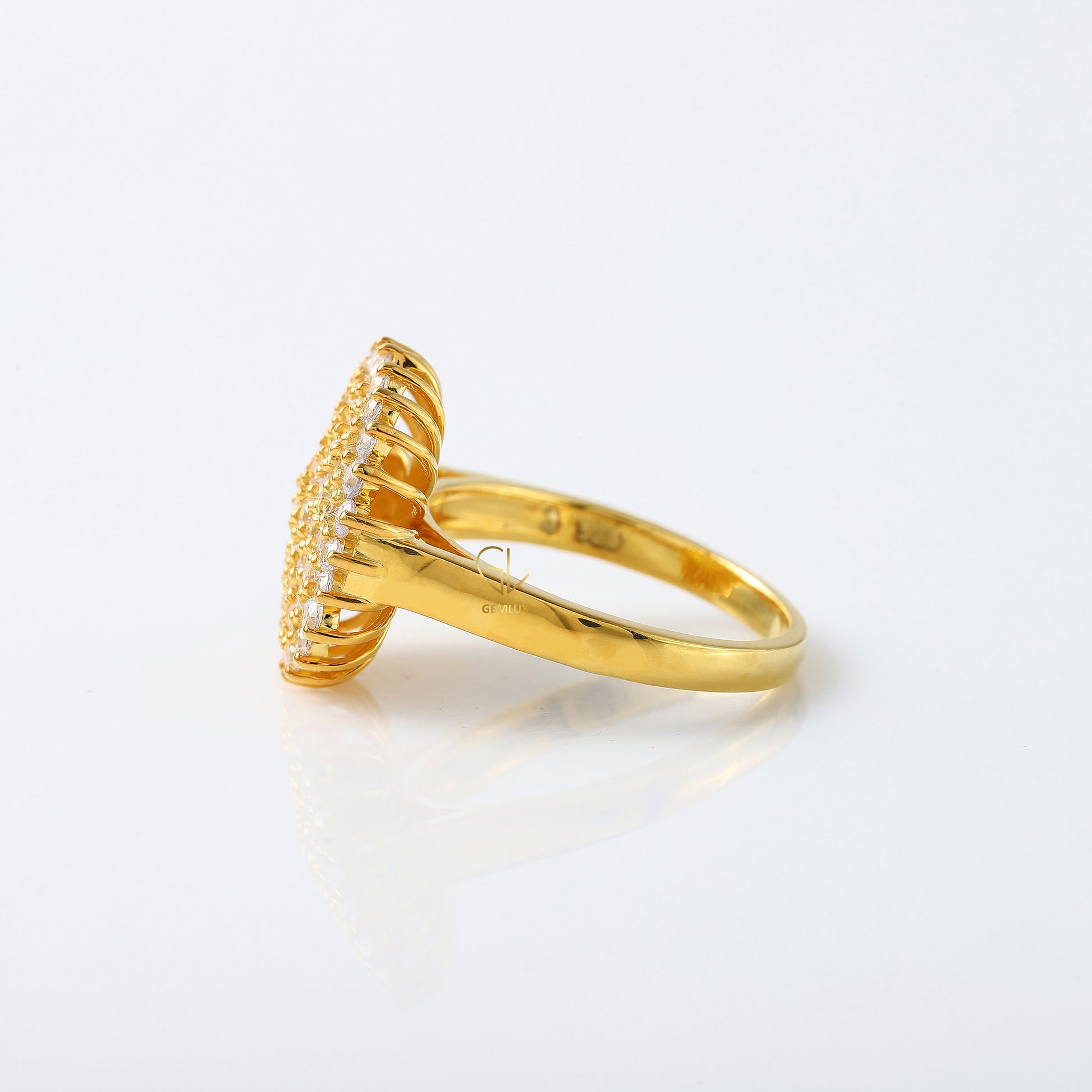 Cluster Lab Grown Diamond Solitaire Engagement Ring