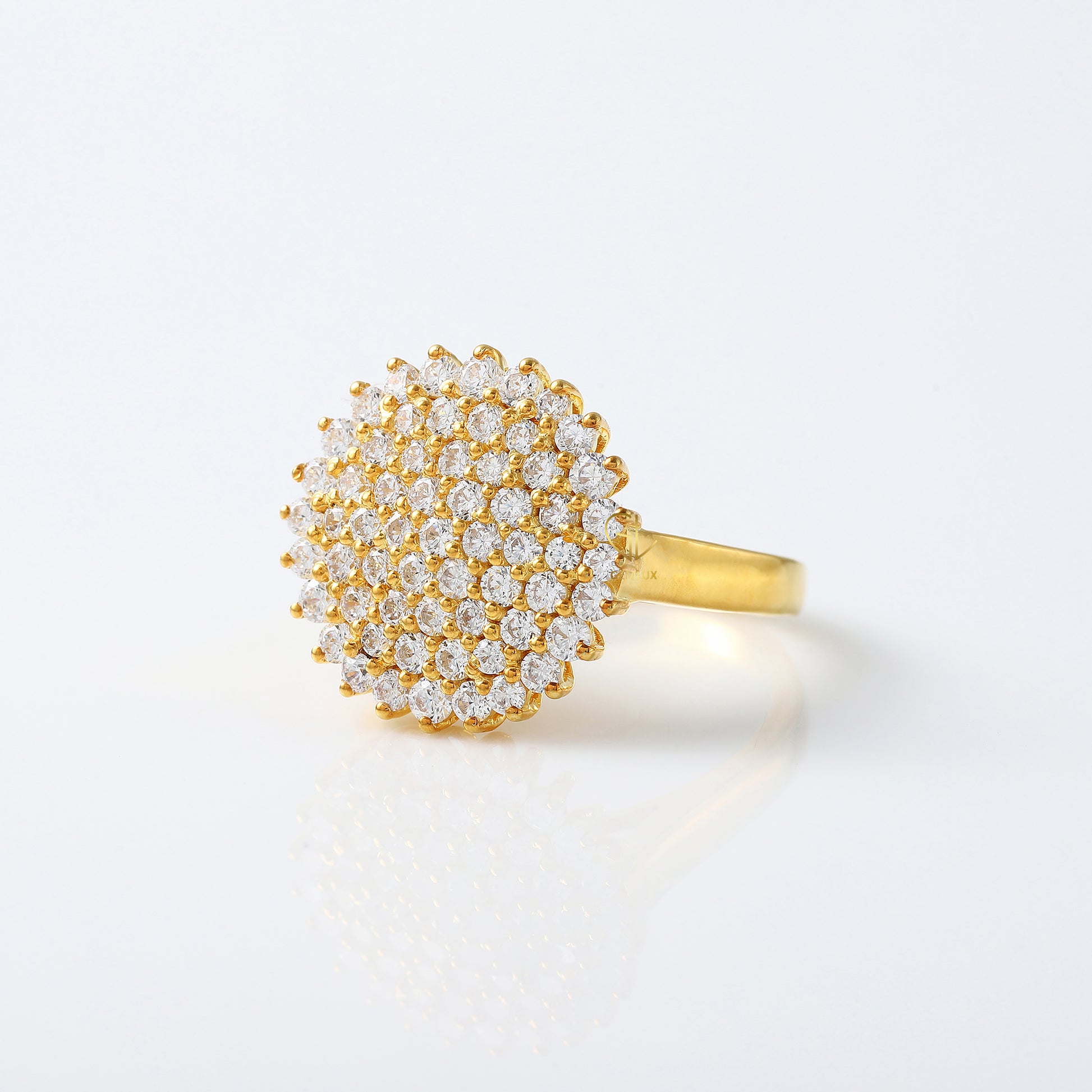 Cluster Lab Grown Diamond Solitaire Engagement Ring