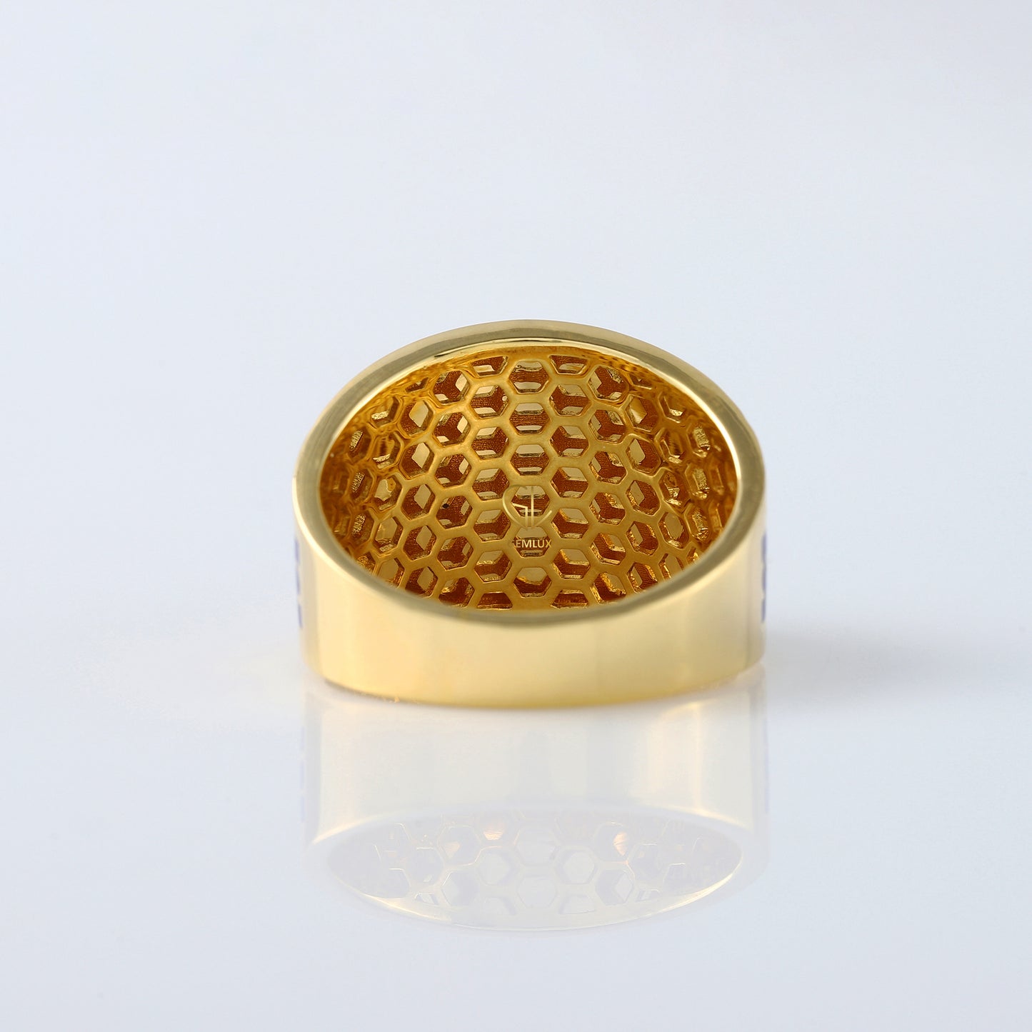 Custom Masonic Blue Lodge Two Tone Diamond Ring