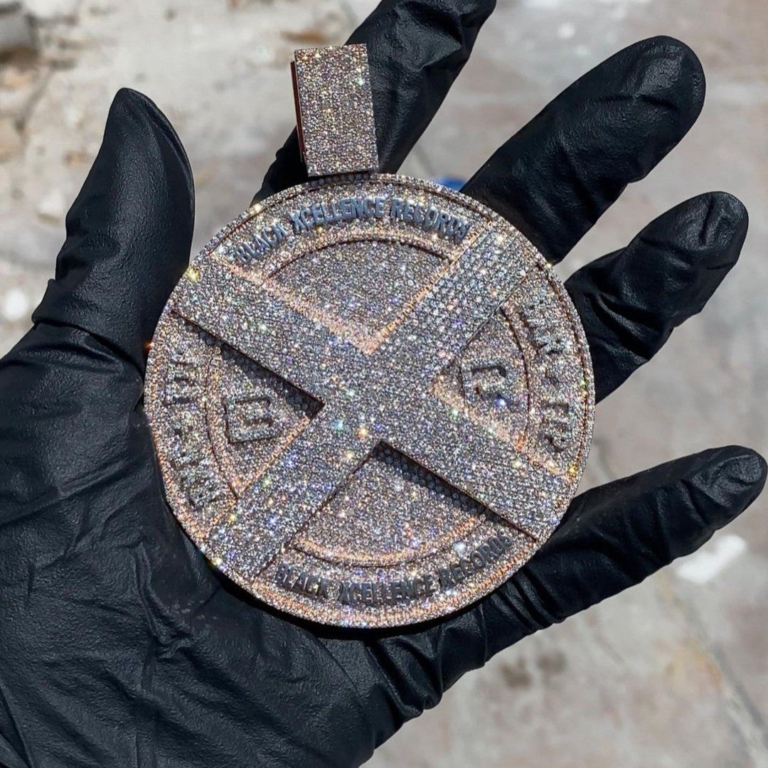 Custom Iced Out Moissanite Medallion Pendant - Hip Hop