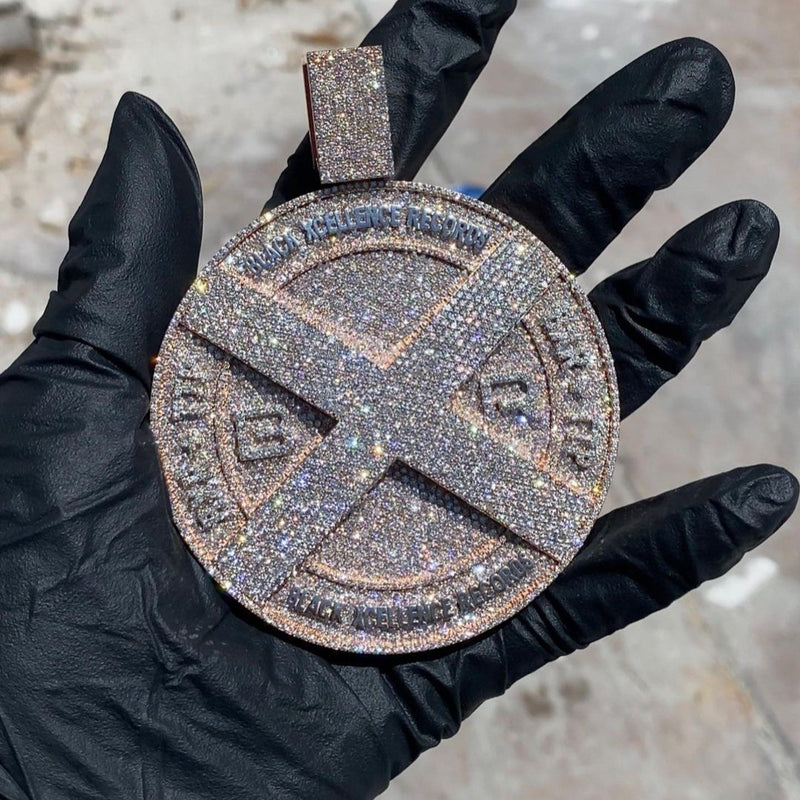 Custom Iced Out Moissanite Medallion Pendant - Hip Hop