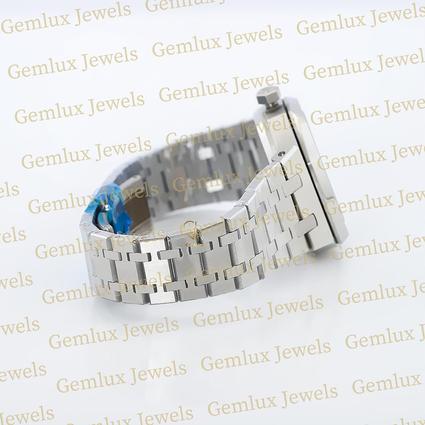 Date Just White Dial Moissanite Diamond Bezel Wrist Watch For Women