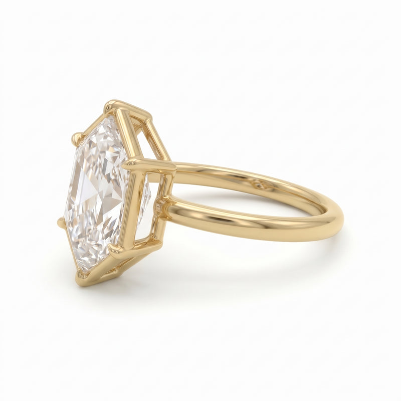 Dutch Marquise Cut Lab-Grown Diamond Solitaire Engagement Ring