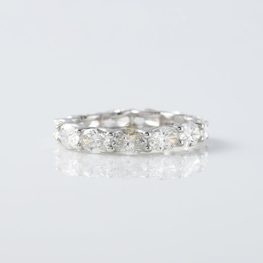 East to West Oval Cut Lab Grown Eternity Wedding Band Oval Rings​ eternity ring eternity band ring​ wedding bands​ wedding bands for women diamond wedding bands
