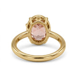 Fancy Pink Oval Solitaire Lab Grown Diamond Ring