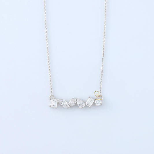 Fancy Cut Diamond Moissanite Diamond Pendant For Women
