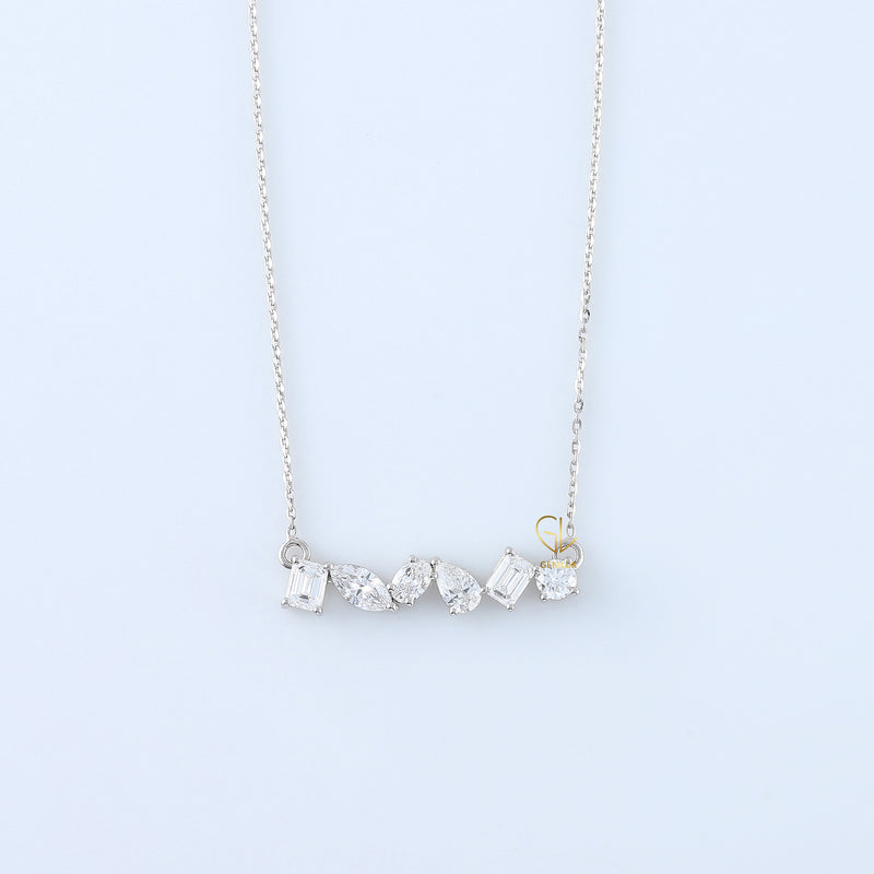 Fancy Cut Diamond Moissanite Diamond Pendant For Women