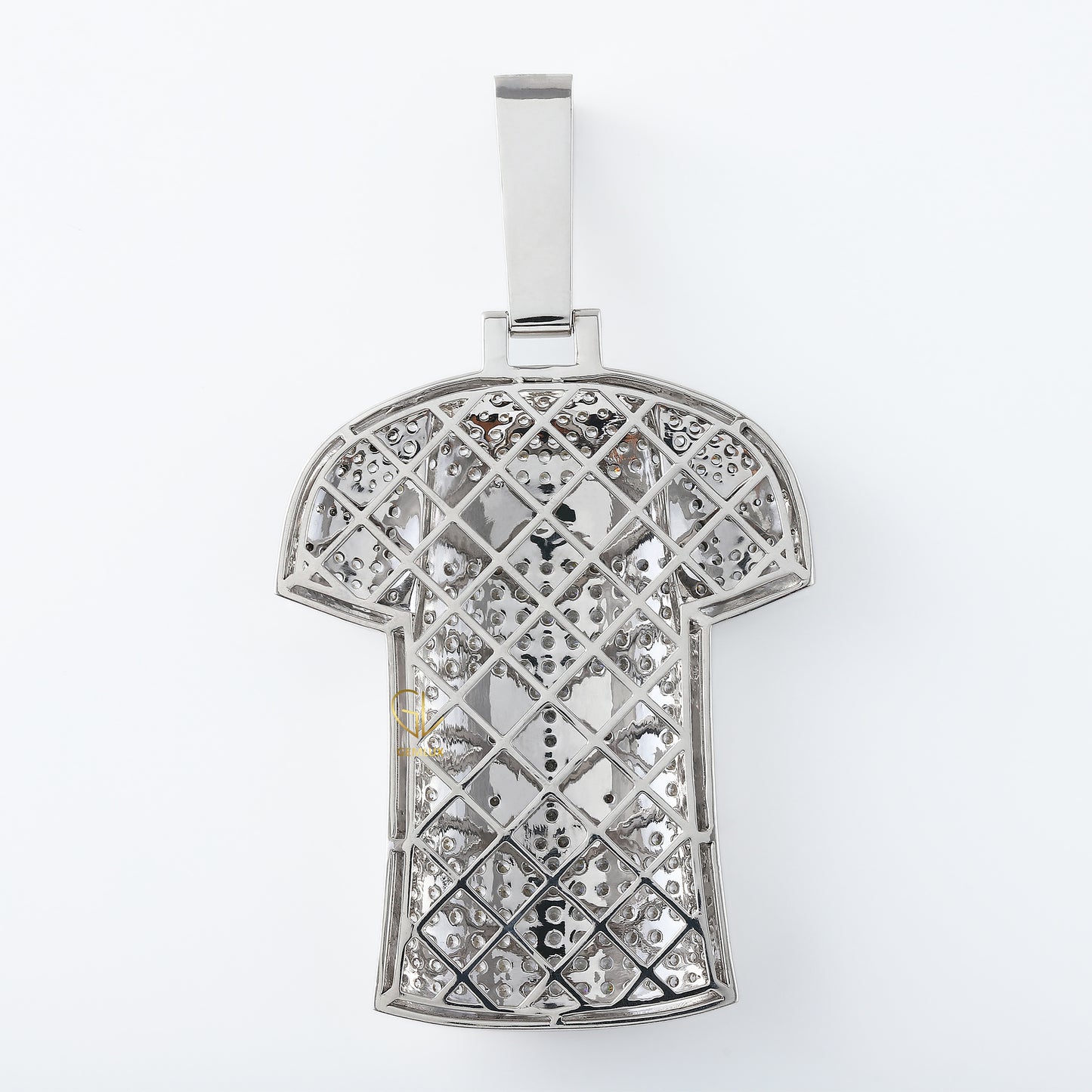 Gridiron Football Jersey Moissanite Diamond Pendent