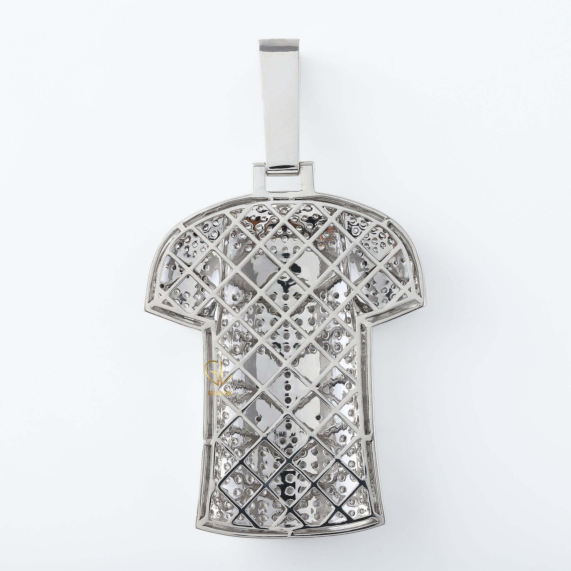 Gridiron Football Jersey Moissanite Diamond Pendent