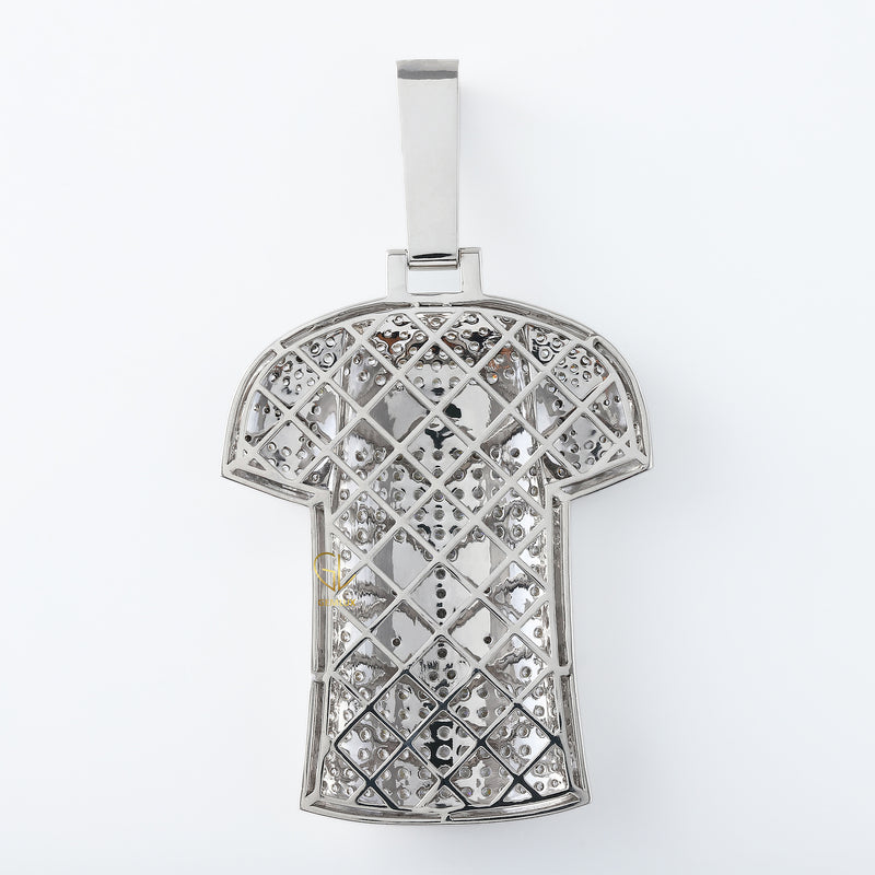 Gridiron Football Jersey Moissanite Diamond Pendent