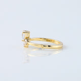 Heart & Round Cut Lab Grown Diamond Five Stone Ring