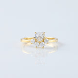 Heart & Round Cut Lab Grown Diamond Five Stone Ring