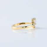 Heart & Round Cut Lab Grown Diamond Five Stone Ring
