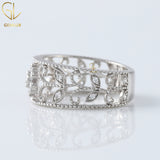 Art Deco Vintage Style Leaf Inspired Ring