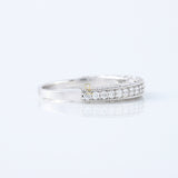 Art Deco Round Lab Grown Diamond Milgrain Wedding Band