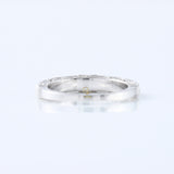 Art Deco Round Lab Grown Diamond Milgrain Wedding Band