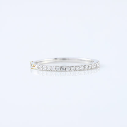 Delicate Moissanite Diamond Eternity Wedding Band