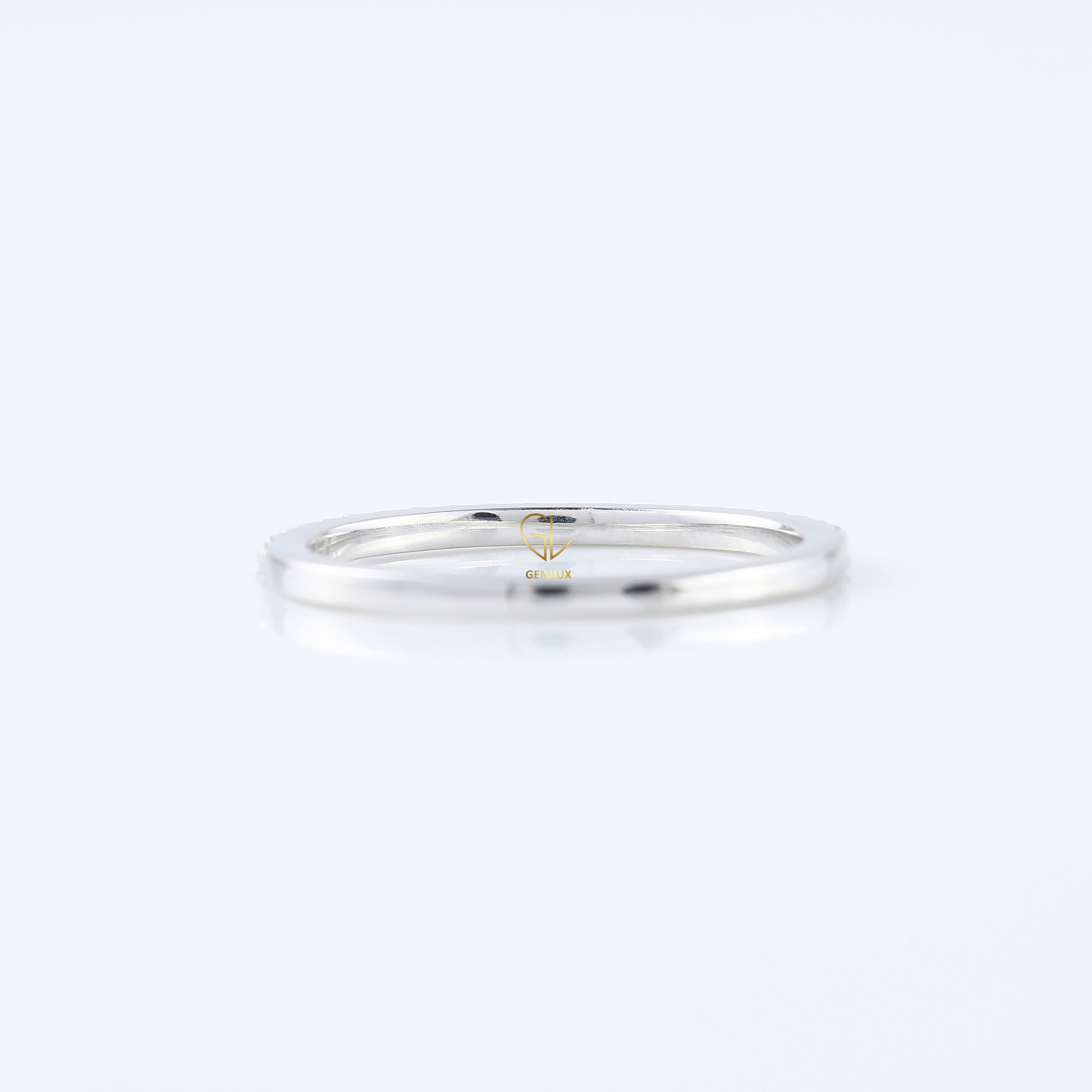 Delicate Moissanite Diamond Eternity Wedding Band