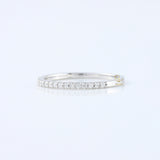 Delicate Moissanite Diamond Eternity Wedding Band