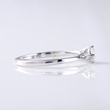 Round Diamond Solitaire Bypass Ring